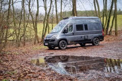 Stellplatz auf Parkplatz