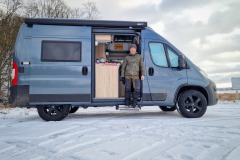 Olga im Schnee